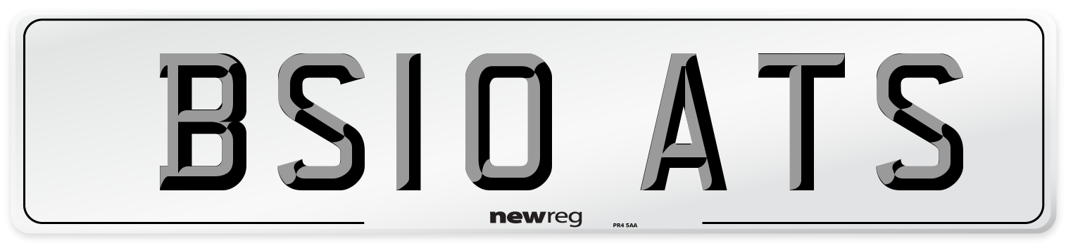 BS10 ATS Number Plate from New Reg